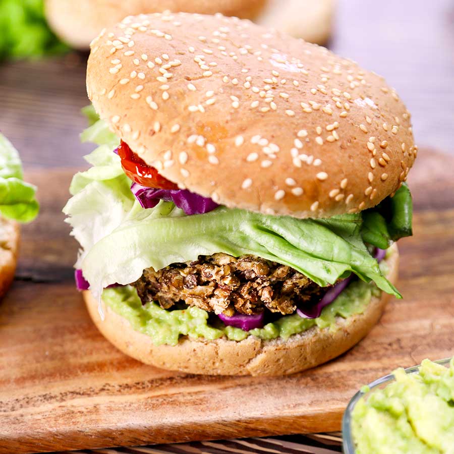 Burger de lentilles