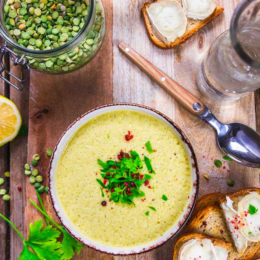 Veloûté de pois cassés